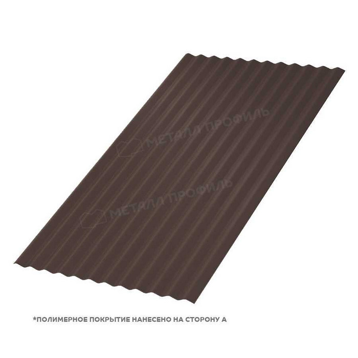 Профлист Металл Профиль МП-18 0,5 VikingMP® E RR 32 Темно-коричневый | B