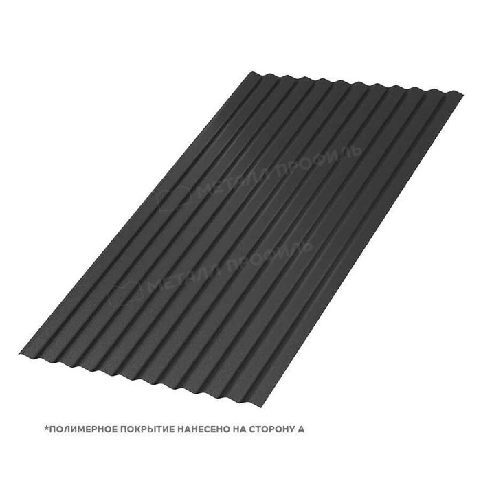 Профлист Металл Профиль МП-18 0,45 VikingMP® RAL 9005 Черный темный | B