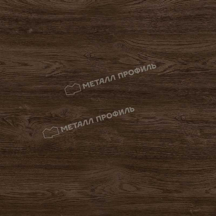 Планка карнизного свеса 250х50х3000 (ECOSTEEL_MA-01-МореныйДуб-0.5)