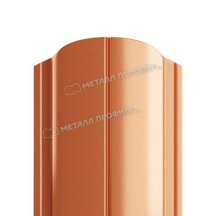 Штакетник Металл Профиль ELLIPSE-O 0,5 AGNETA® Copper/Copper Медный/Медный