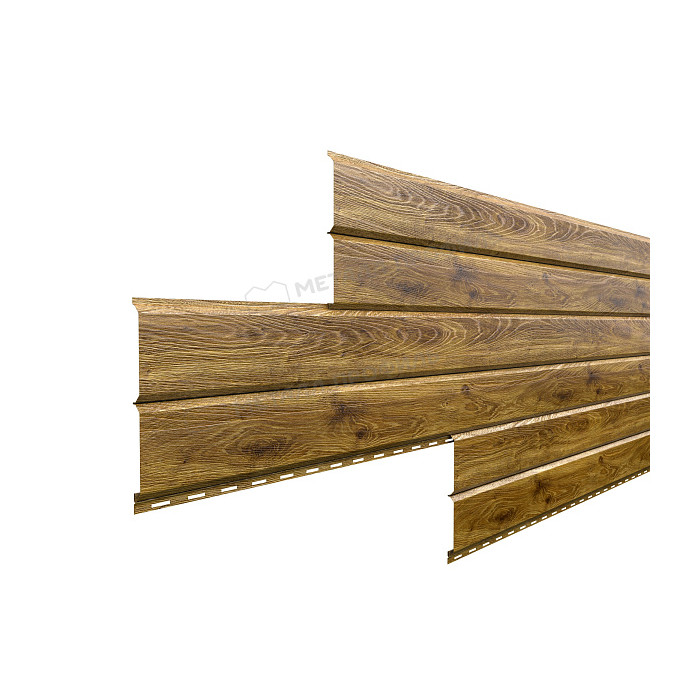 Сайдинг МЕТАЛЛ ПРОФИЛЬ Lбрус-15х240 (ECOSTEEL_T-12-Дуб-0.45)