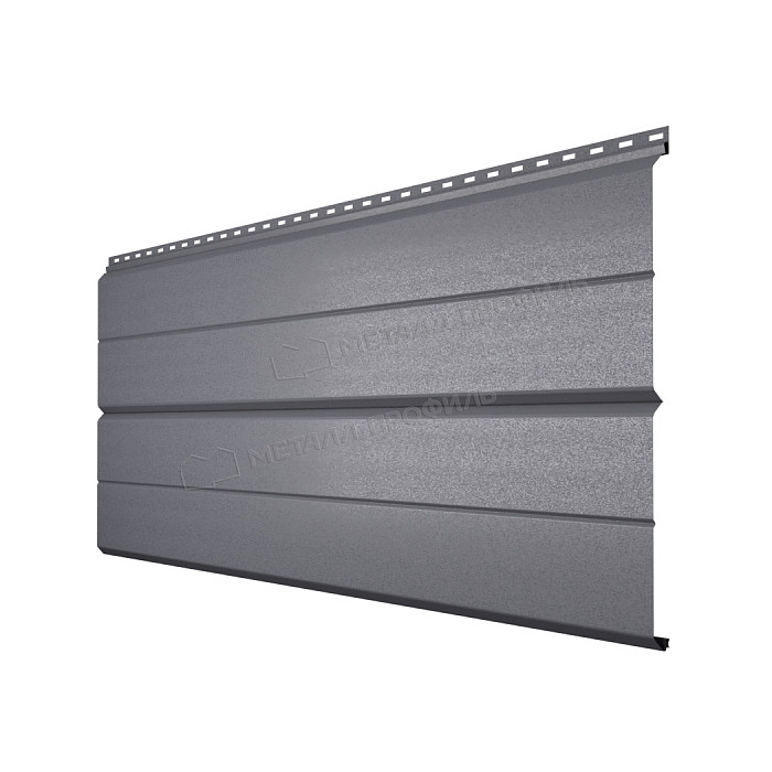 Сайдинг МЕТАЛЛ ПРОФИЛЬ Lбрус-XL-Н-14х335 (VALORI-20-Grey-0.5)