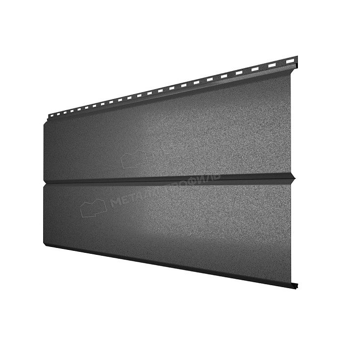 Сайдинг МЕТАЛЛ ПРОФИЛЬ Lбрус-XL-14х335 (VALORI-20-DarkGrey-0.5)