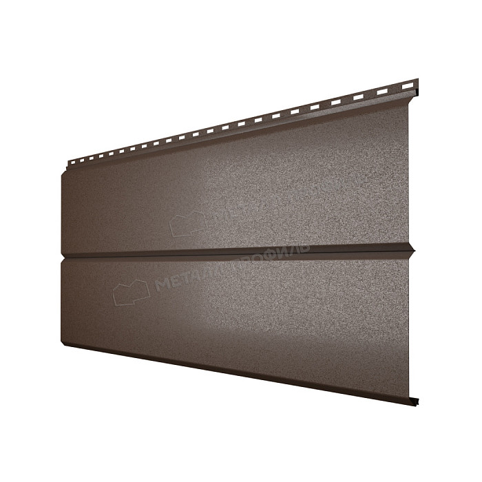 Сайдинг МЕТАЛЛ ПРОФИЛЬ Lбрус-XL-14х335 (VALORI-20-DarkBrown-0.5)