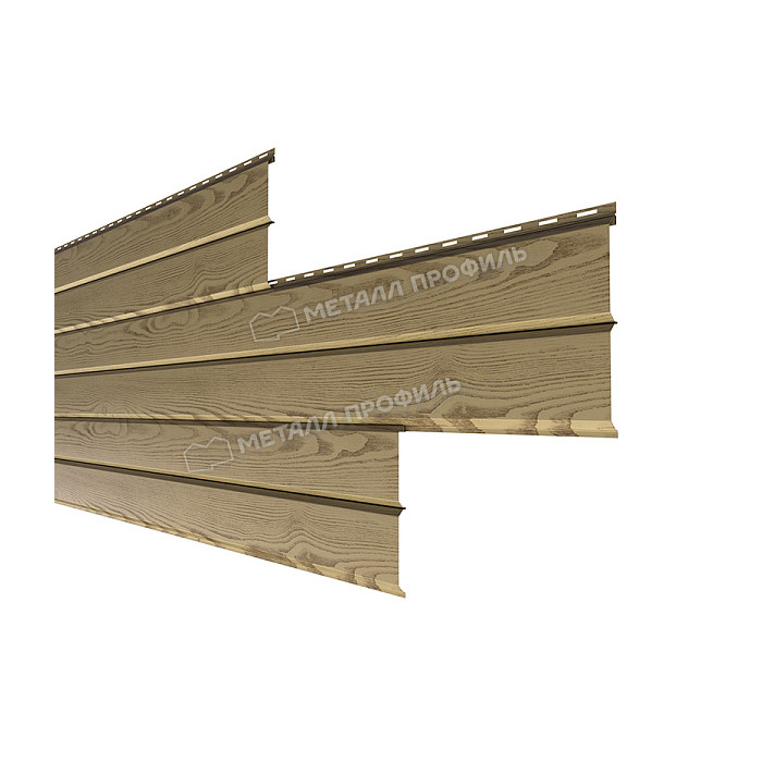 Сайдинг МЕТАЛЛ ПРОФИЛЬ Lбрус-XL-Н-14х335 (ECOSTEEL_MA-01-Сосна-0.5)
