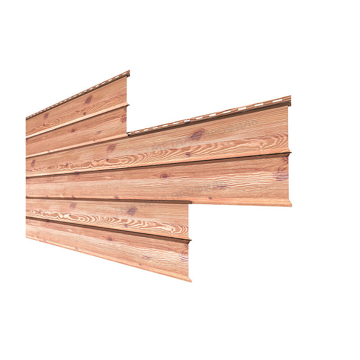 Сайдинг МЕТАЛЛ ПРОФИЛЬ Lбрус-XL-Н-14х335 (ECOSTEEL_T-12-Золотой Орех-0.45)