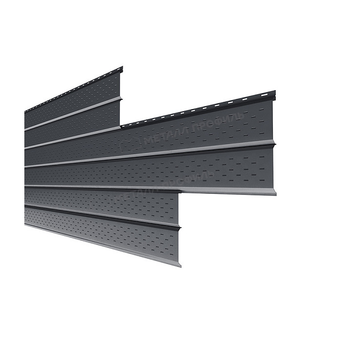 Софит МЕТАЛЛ ПРОФИЛЬ перфор. Lбрус-XL-14х335 (MattMP-20-7024-0.5)