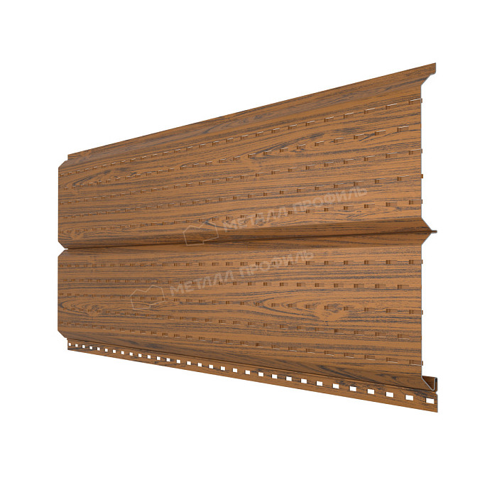 Софит МЕТАЛЛ ПРОФИЛЬ Lбрус-15х240 (ECOSTEEL_T-01-ЗолотойДуб-0.5)