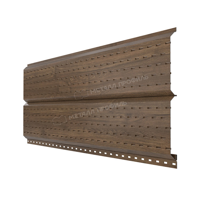 Софит МЕТАЛЛ ПРОФИЛЬ Lбрус-15х240 (ECOSTEEL_MA-12-Античный Дуб-0.45)