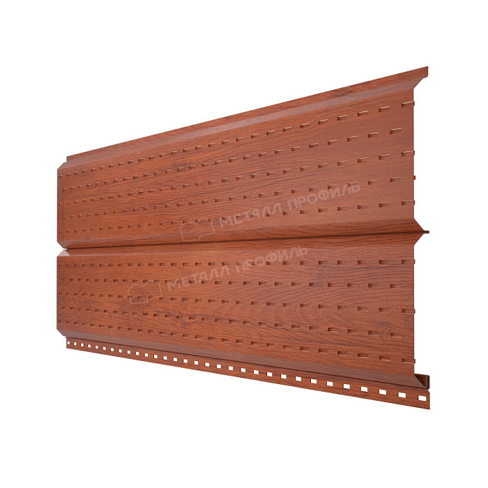 Софит МЕТАЛЛ ПРОФИЛЬ Lбрус-15х240 (ECOSTEEL_T-12-Дуб-0.45)