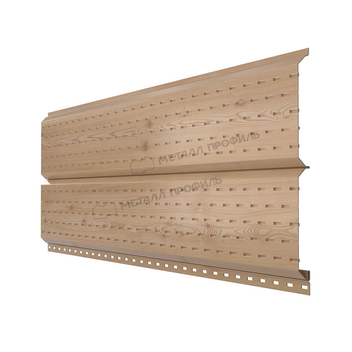 Софит МЕТАЛЛ ПРОФИЛЬ Lбрус-15х240 (ECOSTEEL_T-12-Орех-0.45)